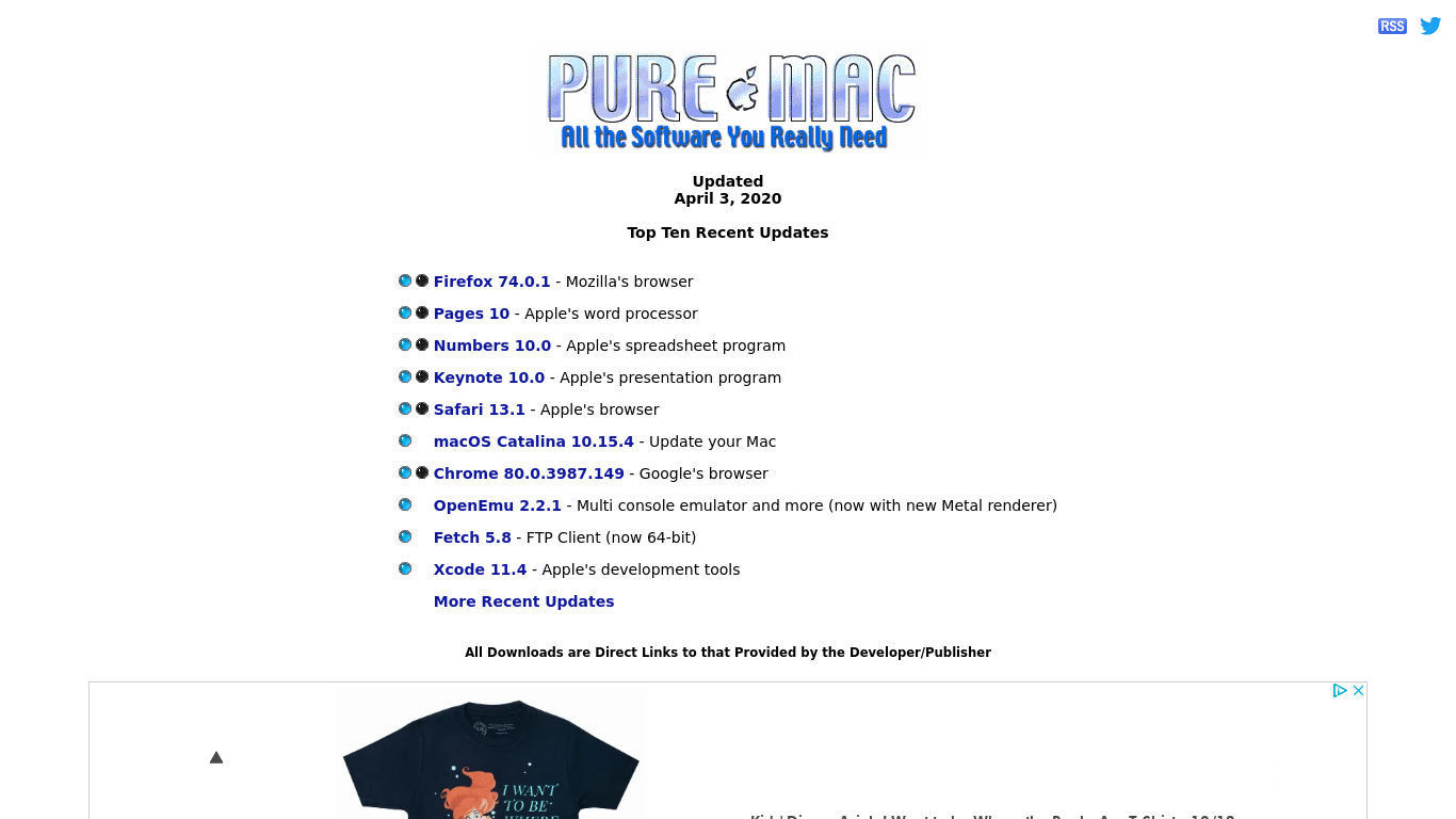 pure-mac.com Landing page