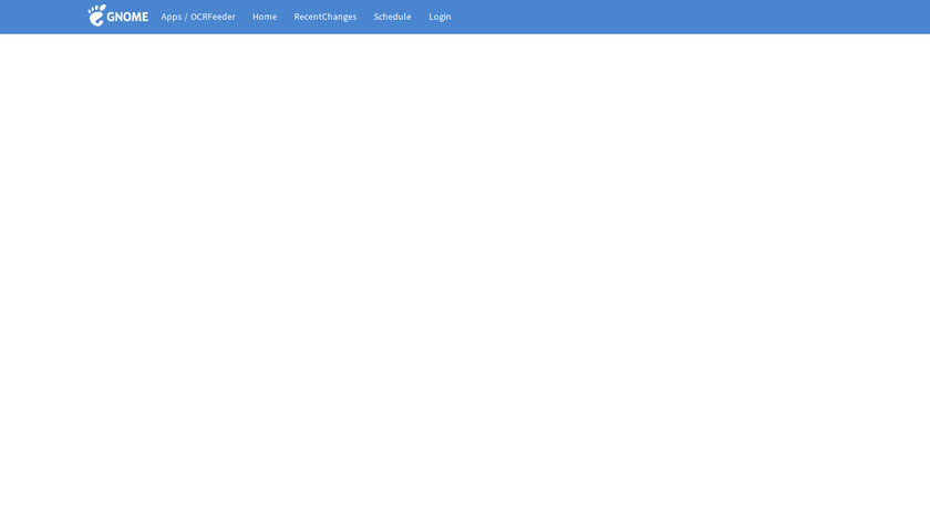 OCRFeeder Landing Page