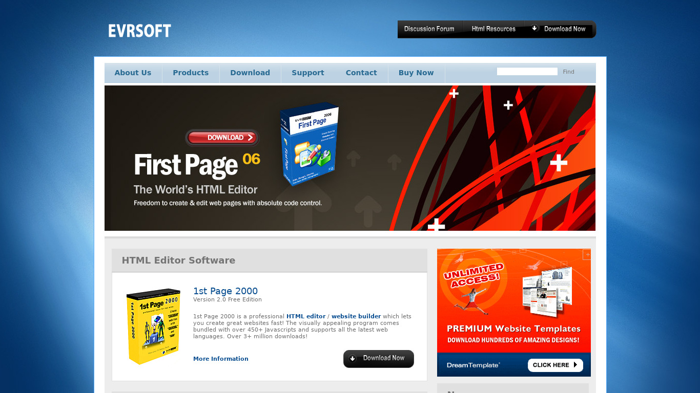 FirstPage Landing page