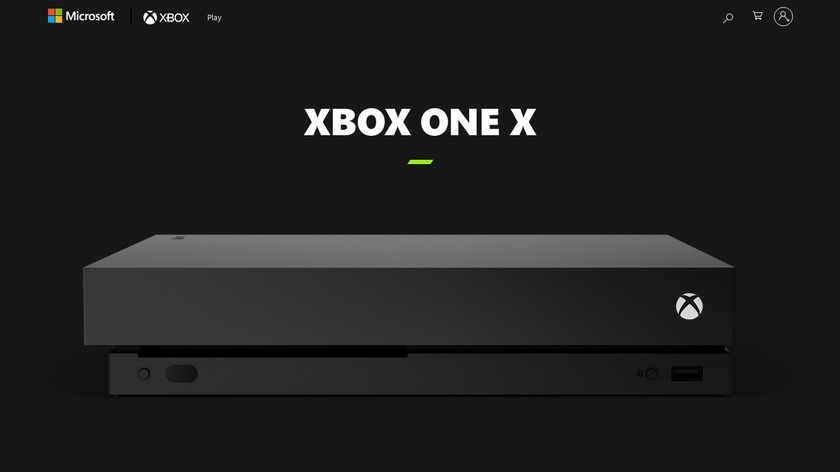 Xbox One X Landing Page