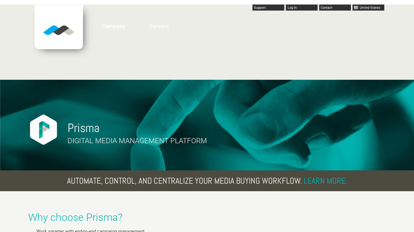 Mediaocean Prisma Landing Page