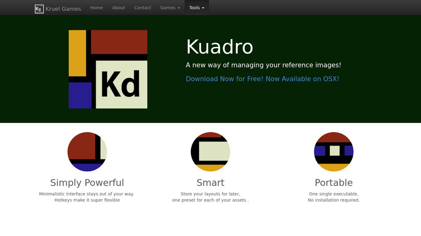 Kuadro Landing Page