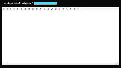 Paste Duriel Website image