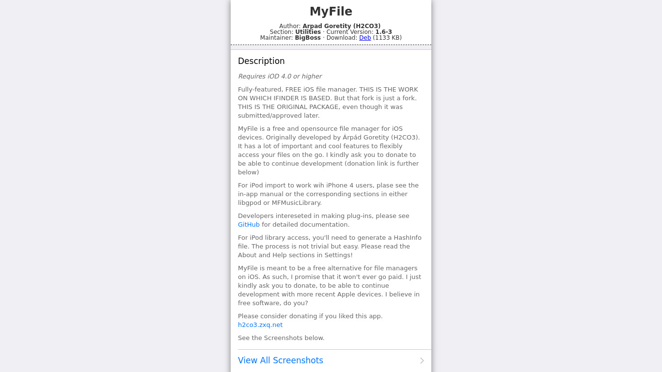 MyFile Landing page