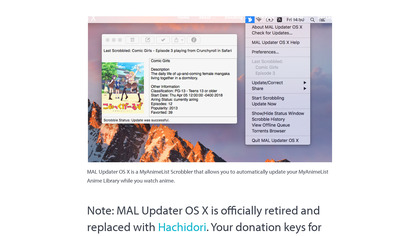 MAL Updater OS X image