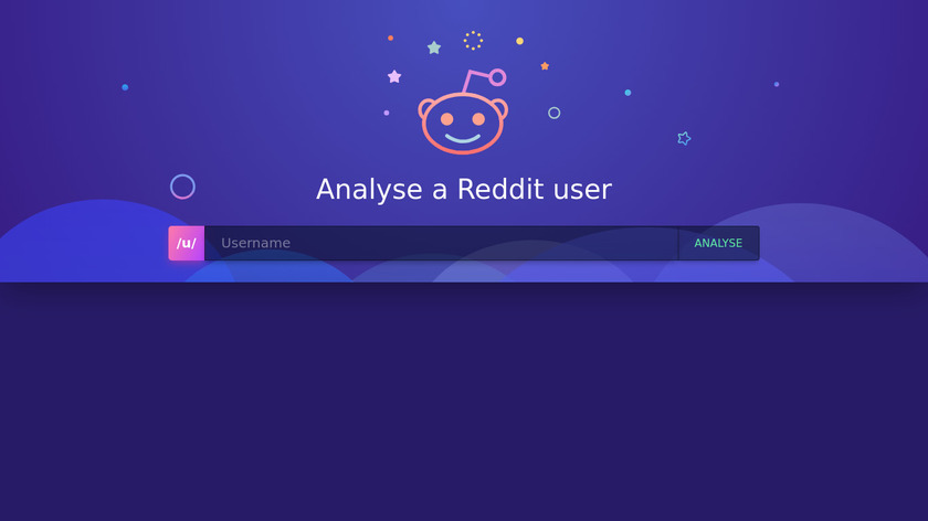 Reddit User Analyzer Landing Page