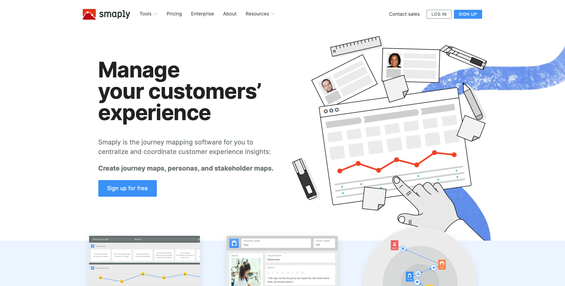 Smaply Landing page