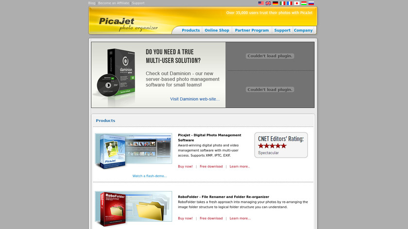 PicaJet Landing Page