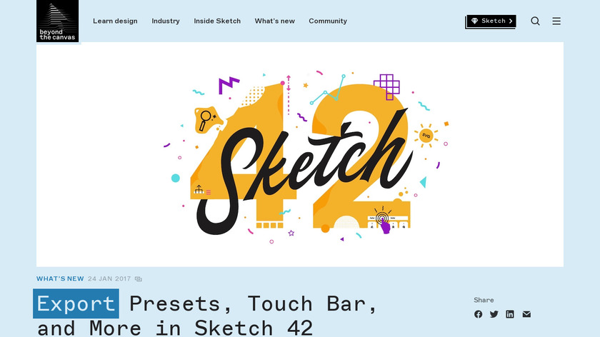 Sketch 42 Landing Page