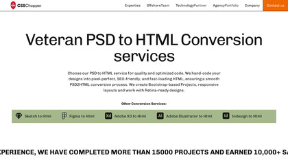PSD to HTML image