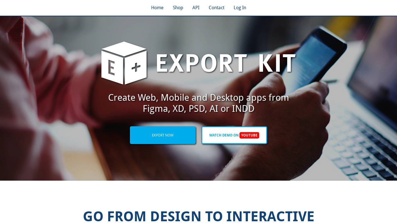 ExportKit Landing page