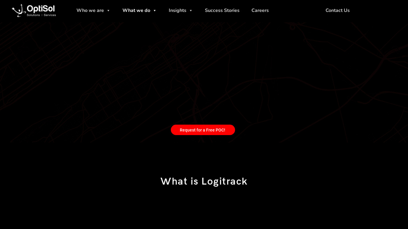 Logitrack Landing page