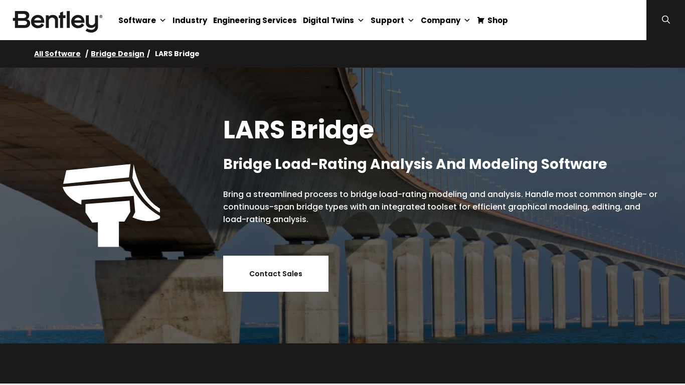 LARS Bridge Landing page