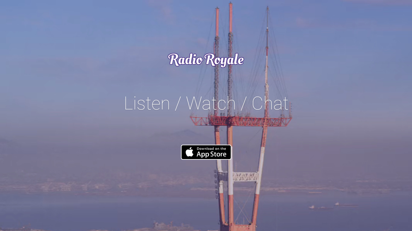 Radio Royale Landing page