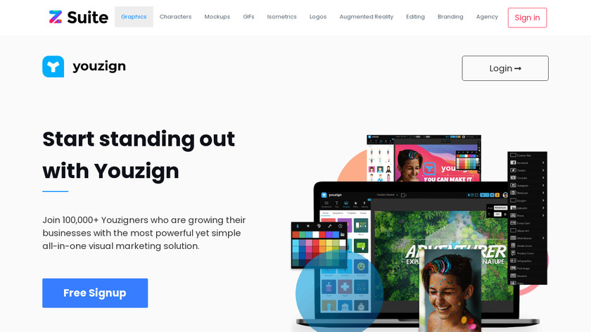 Youzign Landing Page