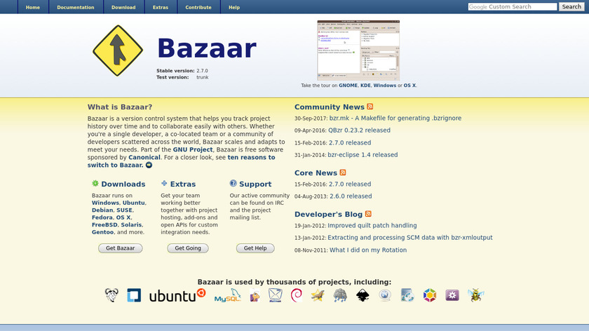 Bazaar Landing Page