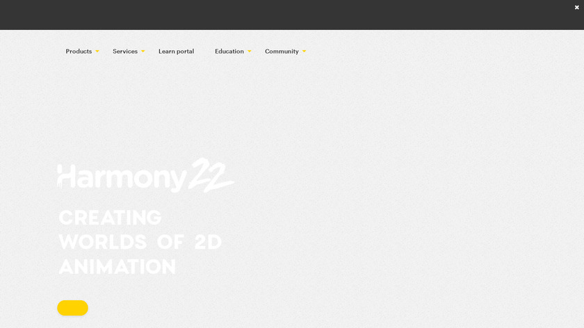 Toon Boom Harmony Landing Page
