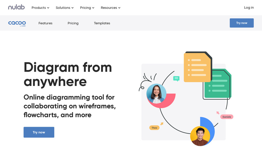 Cacoo Landing Page