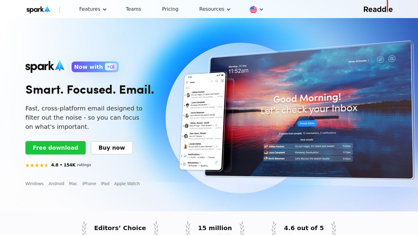Spark Mail Landing Page
