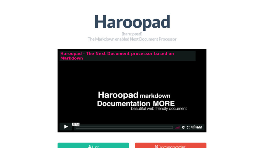 Haroopad Landing Page