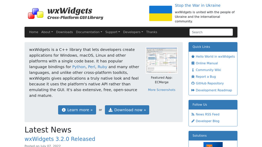 wxWidgets Landing Page