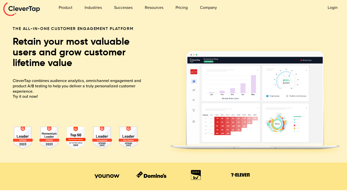 CleverTap Landing page