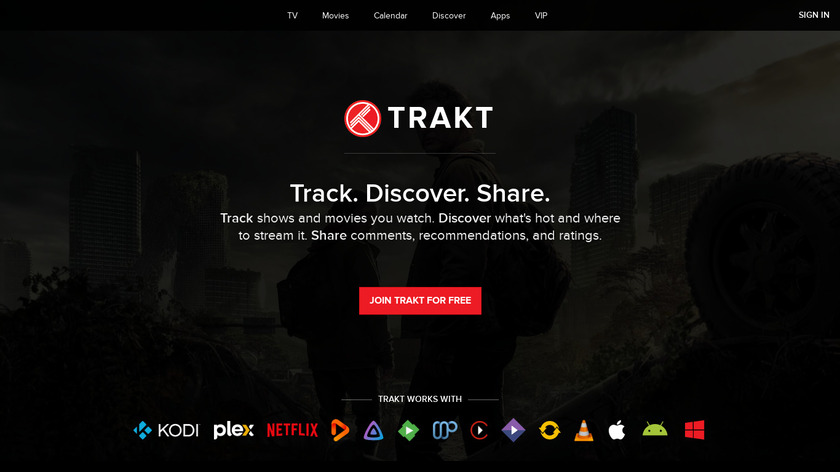 Trakt.tv Landing Page