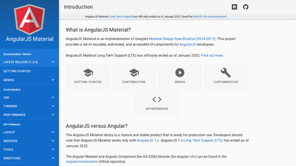 Angular Material screenshot