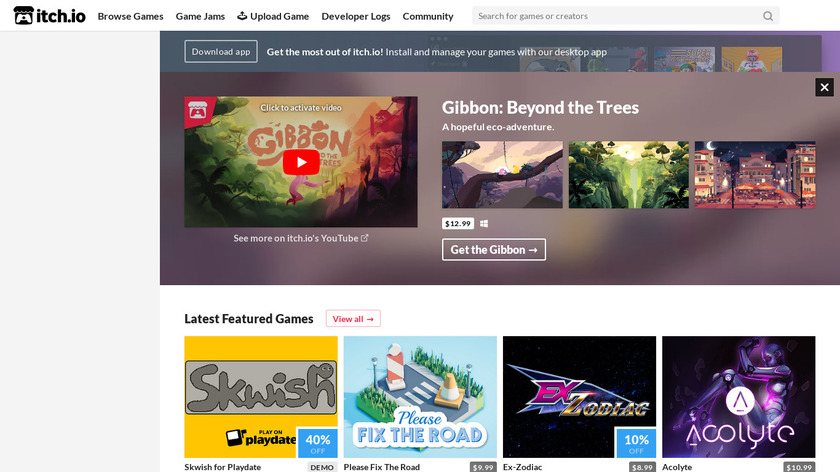 itch.io Landing Page
