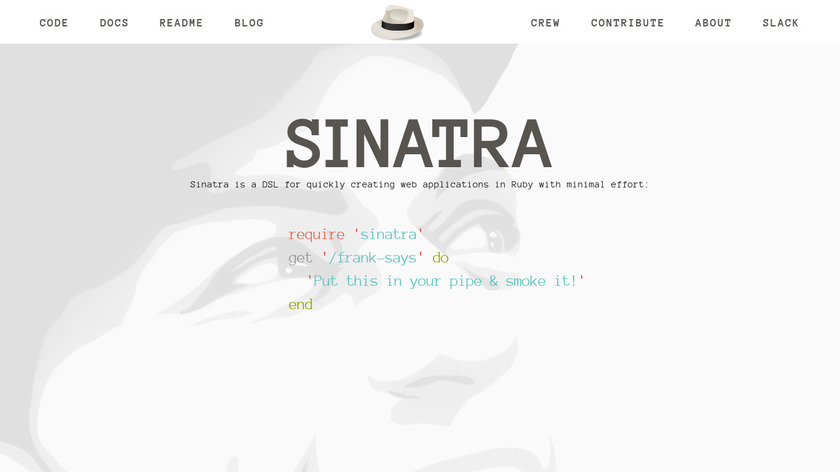 Sinatra Landing Page