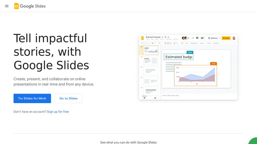 Google Slides Landing Page