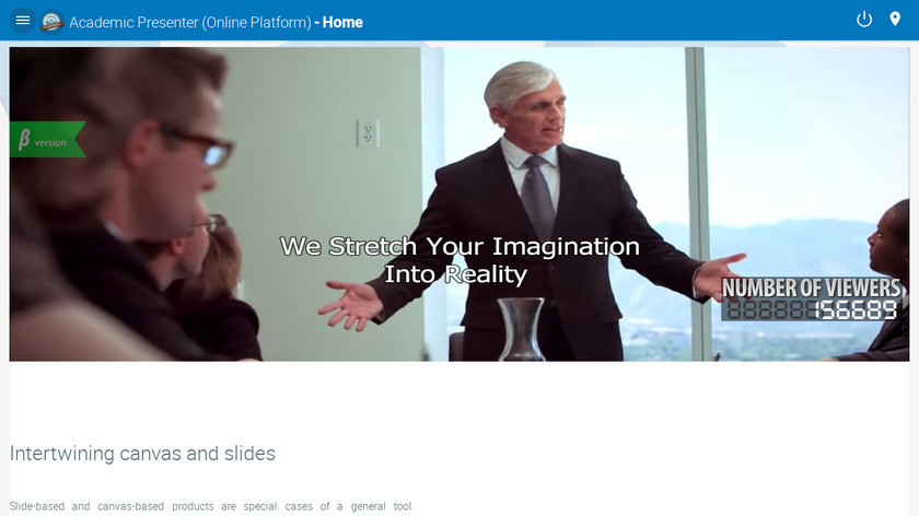 Academic Presenter Landing Page