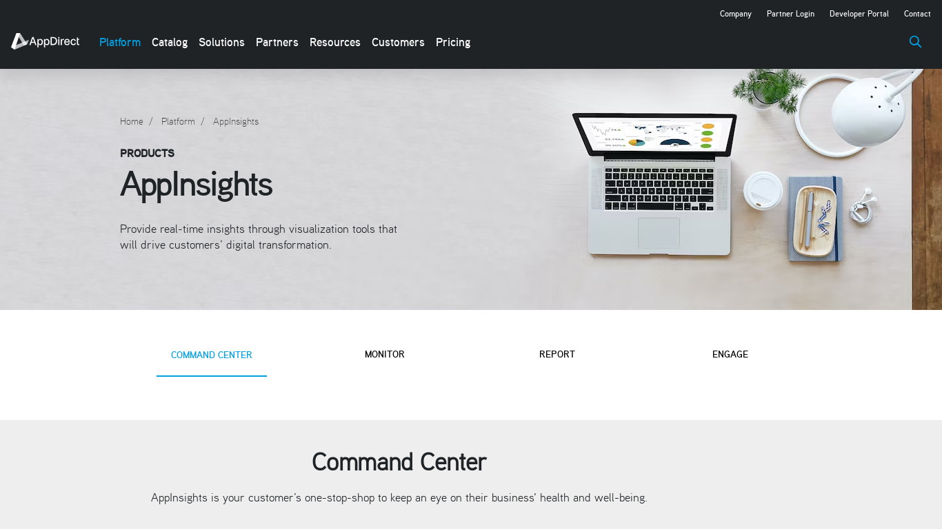 AppInsights Landing page