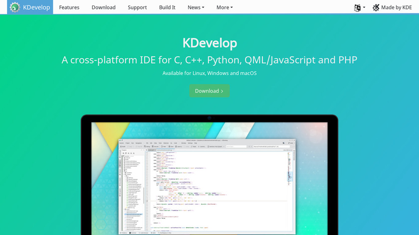 KDevelop Landing Page