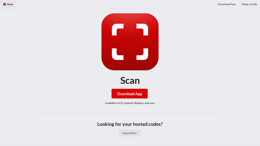 Scan QR Code Reader Landing Page