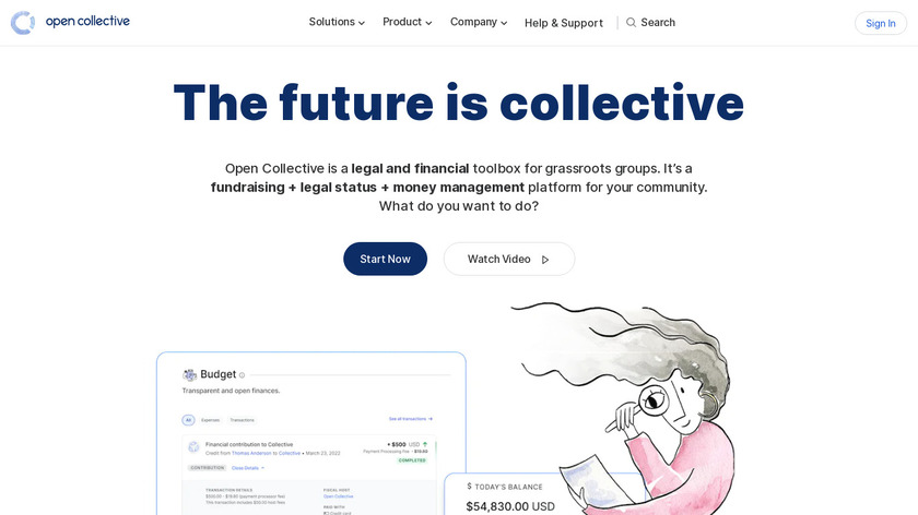 Open Collective Landing Page