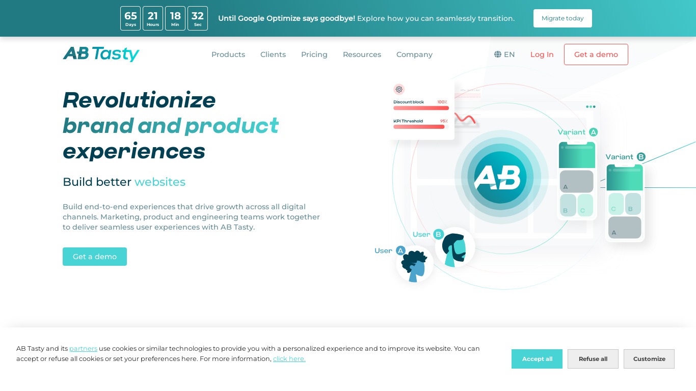 AB Tasty Landing page