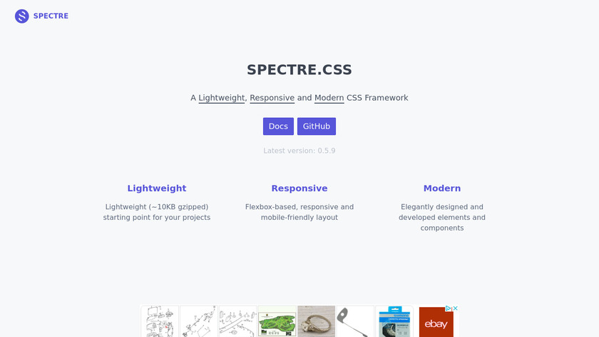 Spectre.css Landing Page