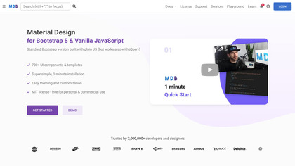 Material Design for Bootstrap screenshot