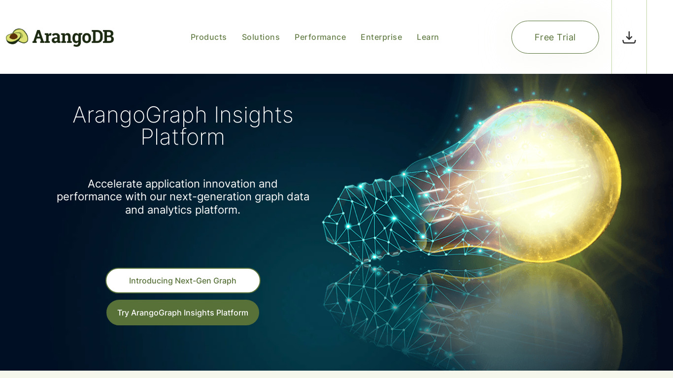 ArangoDB Landing page