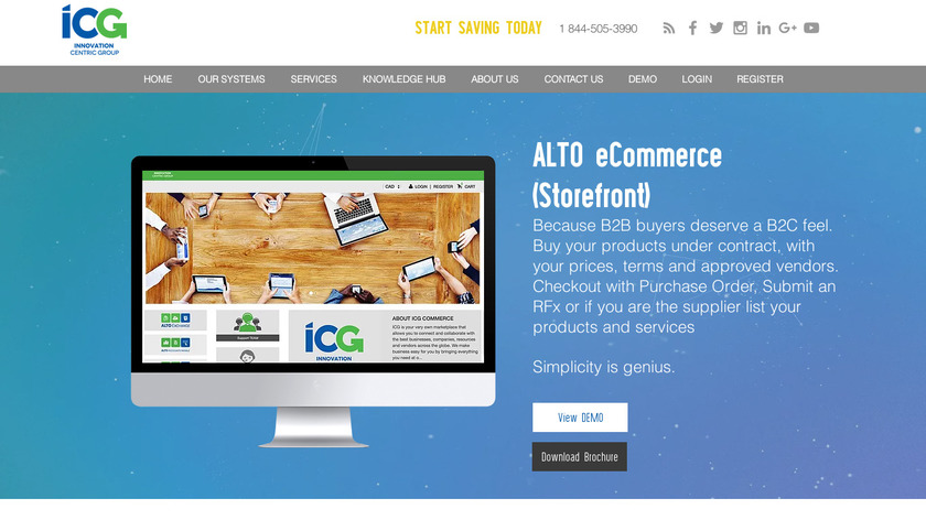 icgteam.com ALTO eCommerce Landing Page