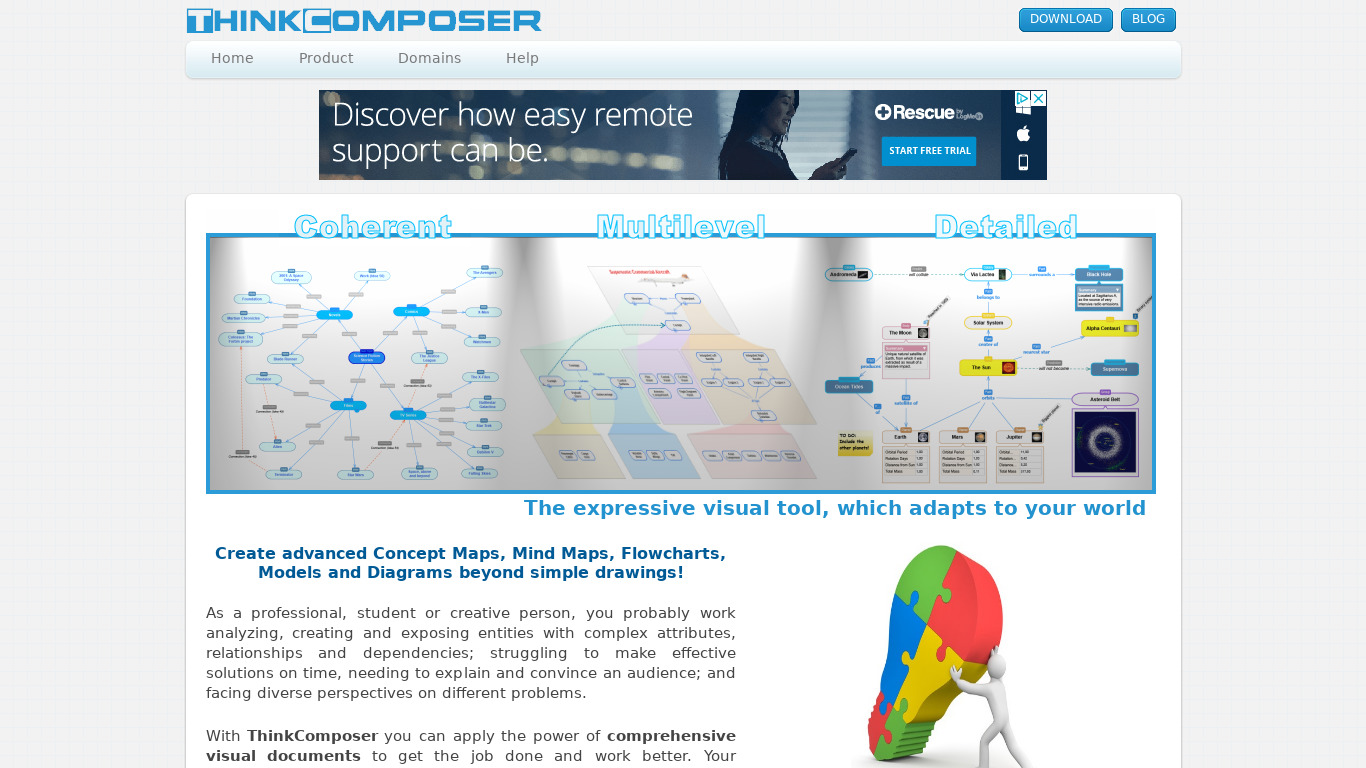 ThinkComposer Landing page