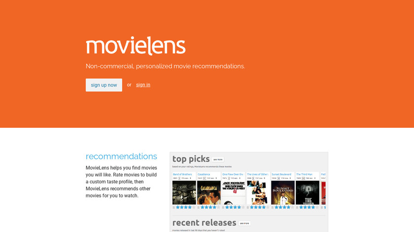 MovieLens Landing Page