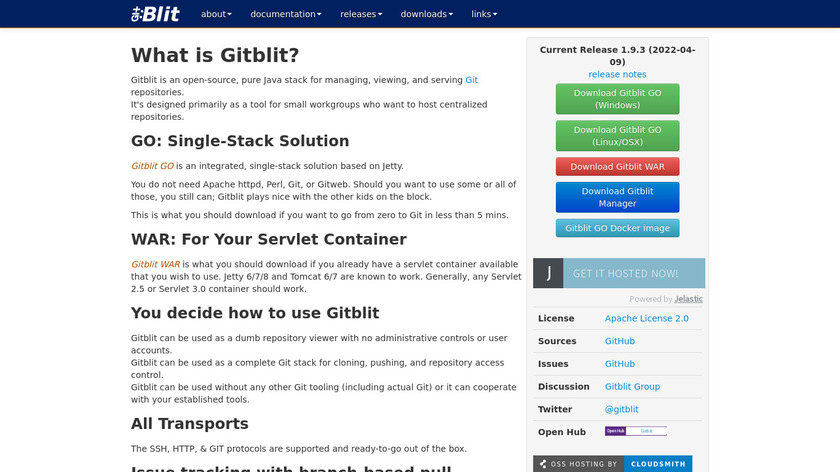 Gitblit Landing Page
