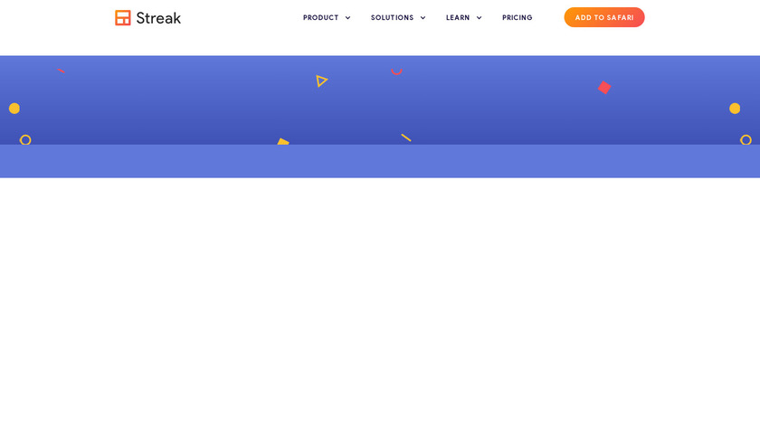 Streak for Mobile Landing Page