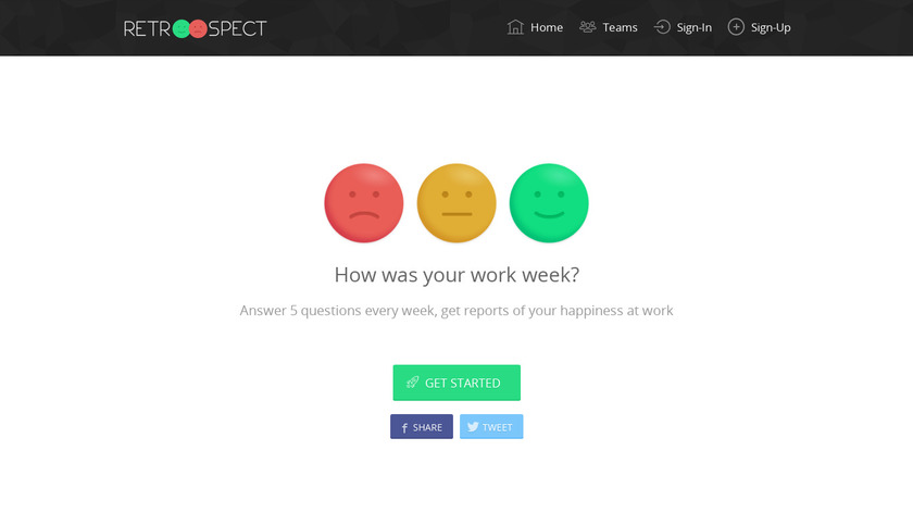 Retroospect Landing Page