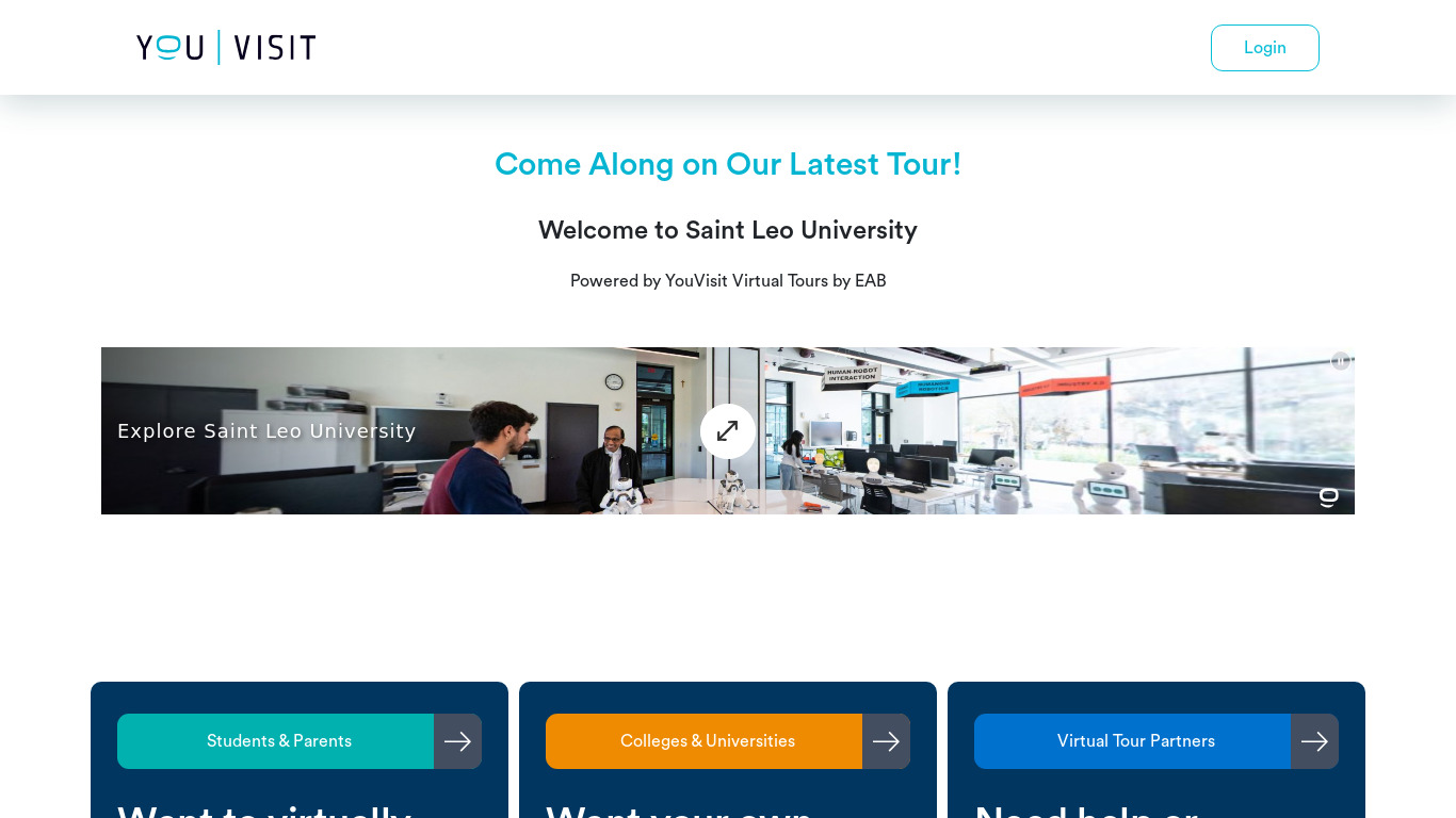 YouVisit Landing page