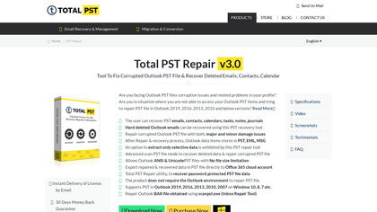 Total PST Repair Tool image
