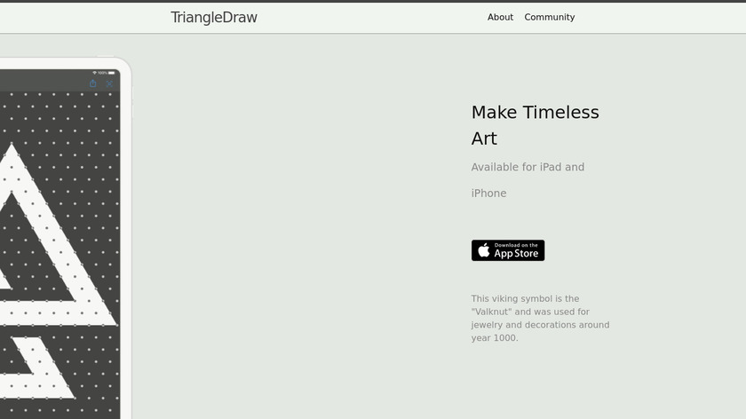 Triangle Draw Landing Page