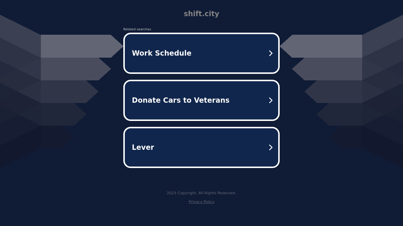 Shift Home Services Landing page